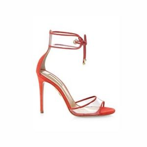 Aquazzura Carnation Suede Optic Sandals